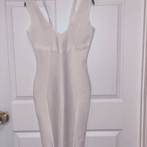 White Strappy Bandage Dress (S)